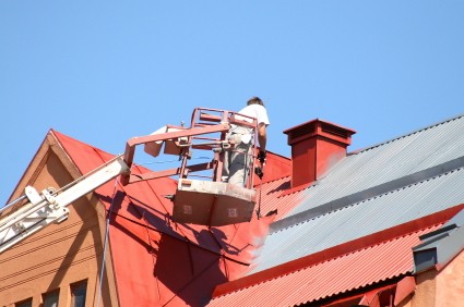 Roof painting in Jeffersonville, Indiana by O'Rourke's Painting & Protective Coatings