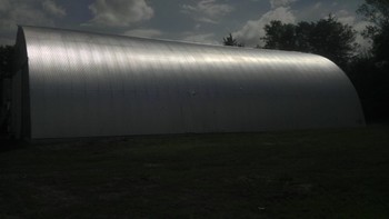 after finish of metal barn